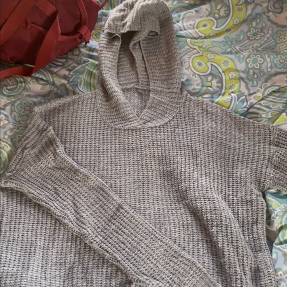 Grey Hoodie Sweater